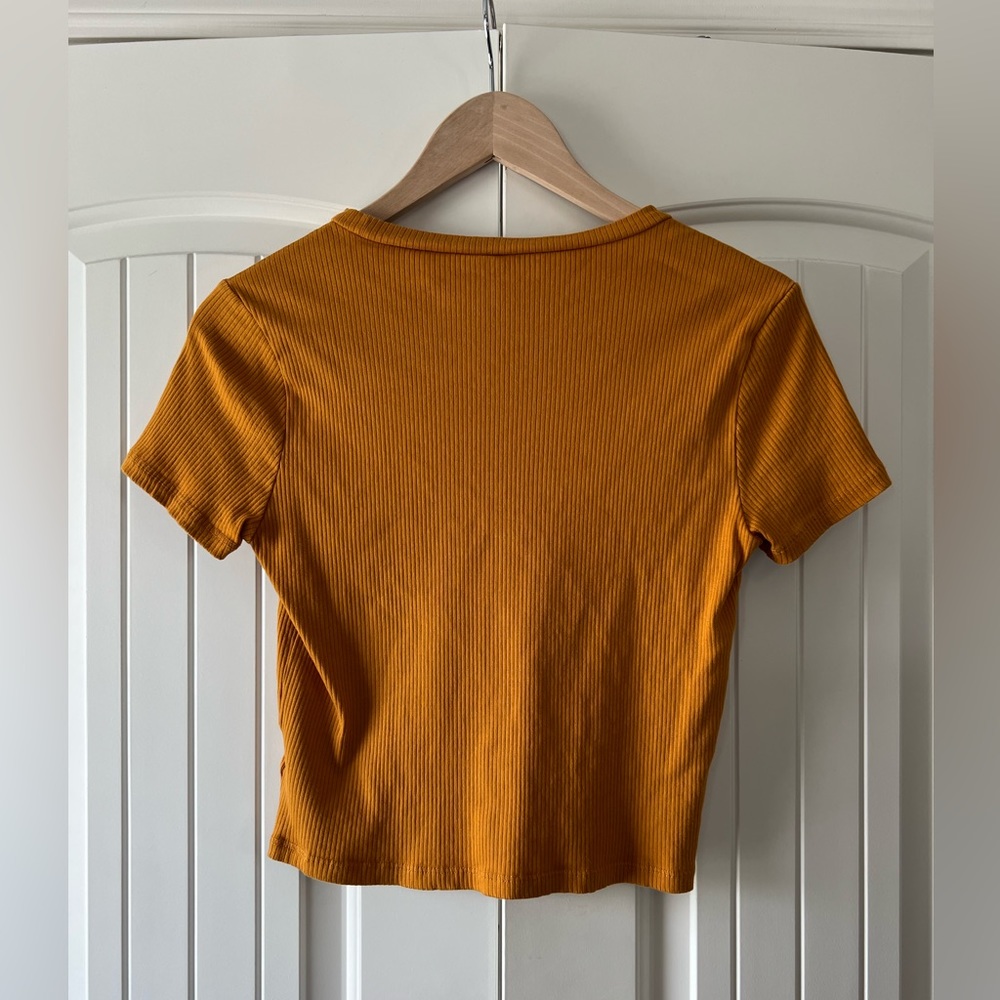 H&M Ribbed Crop Top Tee - Picture 4 of 5